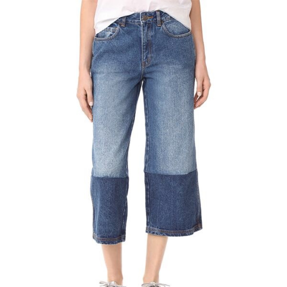 Robert Rodriguez Two Tone Denim Culottes